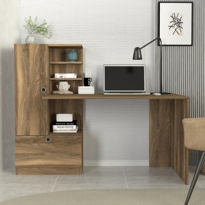 meg-GP042-0110,3-3 ΓΡΑΦΕΙΟ ΕΡΓΑΣΙΑΣ DOMINGO MEGAPAP ΧΡΩΜΑ ΚΑΡΥΔΙ 149,5X60X120ΕΚ.