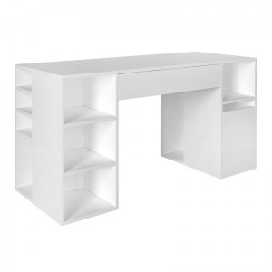 meg-GP042-0112,1-5 ΓΡΑΦΕΙΟ ΕΡΓΑΣΙΑΣ PONTUS MEGAPAP ΑΠΟ ΜΕΛΑΜΙΝΗ ΧΡΩΜΑ ΛΕΥΚΟ 145X60X74,4ΕΚ.