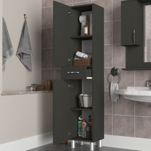 meg-GP042-0146,2-1 ΝΤΟΥΛΑΠΙ ΚΟΥΖΙΝΑΣ - ΜΠΑΝΙΟΥ SELINA MEGAPAP ΧΡΩΜΑ ΑΝΘΡΑΚΙ 35X31X179ΕΚ.