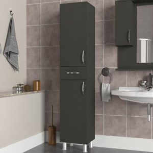 meg-GP042-0146,2-3 ΝΤΟΥΛΑΠΙ ΚΟΥΖΙΝΑΣ - ΜΠΑΝΙΟΥ SELINA MEGAPAP ΧΡΩΜΑ ΑΝΘΡΑΚΙ 35X31X179ΕΚ.