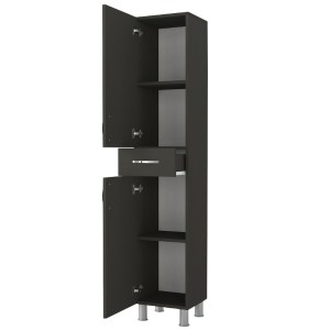 meg-GP042-0146,2-5 ΝΤΟΥΛΑΠΙ ΚΟΥΖΙΝΑΣ - ΜΠΑΝΙΟΥ SELINA MEGAPAP ΧΡΩΜΑ ΑΝΘΡΑΚΙ 35X31X179ΕΚ.
