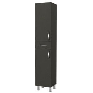 meg-GP042-0146,2-6 ΝΤΟΥΛΑΠΙ ΚΟΥΖΙΝΑΣ - ΜΠΑΝΙΟΥ SELINA MEGAPAP ΧΡΩΜΑ ΑΝΘΡΑΚΙ 35X31X179ΕΚ.