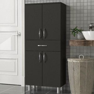 meg-GP042-0148,2-2 ΝΤΟΥΛΑΠΙ ΚΟΥΖΙΝΑΣ - ΜΠΑΝΙΟΥ MONTANA MEGAPAP ΧΡΩΜΑ ΑΝΘΡΑΚΙ 59,4X31,5X140ΕΚ.
