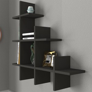 meg-GP042-0163,2-3 ΡΑΦΙΕΡΑ ΤΟΙΧΟΥ JUKE MEGAPAP ΧΡΩΜΑ ΑΝΘΡΑΚΙ 81,8X18X80ΕΚ.