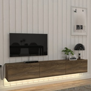 meg-GP042-0169,8-0 ΕΠΙΠΛΟ ΤΗΛΕΟΡΑΣΗΣ ΕΠΙΤΟΙΧΙΟ DAMLA MEGAPAP ΜΕ LED ΧΡΩΜΑ ΚΑΡΥΔΙ 180X29,5X29,5ΕΚ.