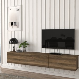 meg-GP042-0169,8-2 ΕΠΙΠΛΟ ΤΗΛΕΟΡΑΣΗΣ ΕΠΙΤΟΙΧΙΟ DAMLA MEGAPAP ΜΕ LED ΧΡΩΜΑ ΚΑΡΥΔΙ 180X29,5X29,5ΕΚ.