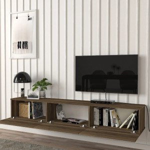meg-GP042-0169,8-3 ΕΠΙΠΛΟ ΤΗΛΕΟΡΑΣΗΣ ΕΠΙΤΟΙΧΙΟ DAMLA MEGAPAP ΜΕ LED ΧΡΩΜΑ ΚΑΡΥΔΙ 180X29,5X29,5ΕΚ.