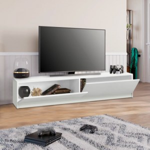meg-GP042-0175,1-1 ΕΠΙΠΛΟ ΤΗΛΕΟΡΑΣΗΣ AHENK MEGAPAP ΑΠΟ ΜΕΛΑΜΙΝΗ ΧΡΩΜΑ ΛΕΥΚΟ 160X31,3X32,9ΕΚ.
