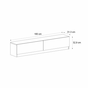 meg-GP042-0175,2-4 ΕΠΙΠΛΟ ΤΗΛΕΟΡΑΣΗΣ AHENK MEGAPAP ΧΡΩΜΑ ΚΑΡΥΔΙ 160X31,3X32,9ΕΚ.