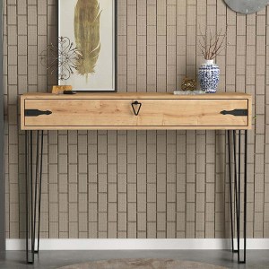 meg-GP042-0197,1-2 ΚΟΝΣΟΛΑ ΜΕΛΑΜΙΝΗΣ CENOVA MEGAPAP ΧΡΩΜΑ SAPPHIRE OAK 120X35X89,8ΕΚ.