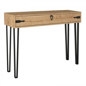 meg-GP042-0197,1-3 ΚΟΝΣΟΛΑ ΜΕΛΑΜΙΝΗΣ CENOVA MEGAPAP ΧΡΩΜΑ SAPPHIRE OAK 120X35X89,8ΕΚ.