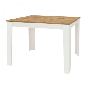 meg-GP042-0212,1-3 ΤΡΑΠΕΖΙ ΜΕΛΑΜΙΝΗΣ DARLEN MEGAPAP ΧΡΩΜΑ ΛΕΥΚΟ - SAPPHIRE OAK 110X72X74ΕΚ.