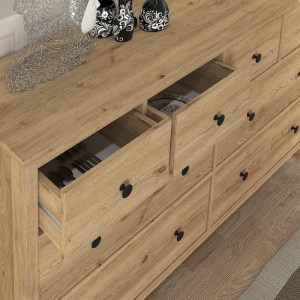 meg-GP042-0223,3-2 ΣΥΡΤΑΡΙΕΡΑ - ΜΠΟΥΦΕΣ SABINA MEGAPAP ΧΡΩΜΑ SEPET OAK 160X50X96ΕΚ.