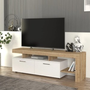 meg-GP042-0242,3-0 ΕΠΙΠΛΟ ΤΗΛΕΟΡΑΣΗΣ ACNES MEGAPAP ΧΡΩΜΑ ΛΕΥΚΟ - SAPPHIRE OAK 160X40X53ΕΚ.
