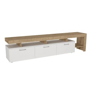 meg-GP042-0243,3-3 ΕΠΙΠΛΟ ΤΗΛΕΟΡΑΣΗΣ ACNES MEGAPAP ΧΡΩΜΑ ΛΕΥΚΟ - SAPPHIRE OAK 220X40X52ΕΚ.