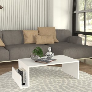 meg-GP042-0251,3-0 ΤΡΑΠΕΖΑΚΙ ΣΑΛΟΝΙΟΥ REGNAR MEGAPAP ΧΡΩΜΑ ΛΕΥΚΟ 100,6X55X31,8ΕΚ.