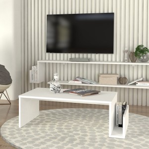 meg-GP042-0251,3-3 ΤΡΑΠΕΖΑΚΙ ΣΑΛΟΝΙΟΥ REGNAR MEGAPAP ΧΡΩΜΑ ΛΕΥΚΟ 100,6X55X31,8ΕΚ.