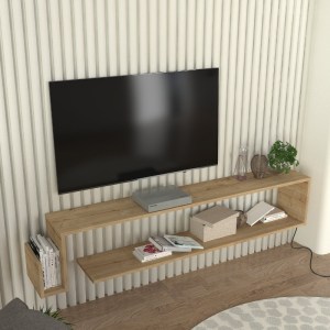 meg-GP042-0252,2-1 ΕΠΙΠΛΟ ΤΗΛΕΟΡΑΣΗΣ ΕΠΙΤΟΙΧΙΟ REGNAR MEGAPAP ΧΡΩΜΑ SAPPHIRE OAK 168,6X25X31,8ΕΚ.