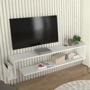 meg-GP042-0252,3-2 ΕΠΙΠΛΟ ΤΗΛΕΟΡΑΣΗΣ ΕΠΙΤΟΙΧΙΟ REGNAR MEGAPAP ΧΡΩΜΑ ΛΕΥΚΟ 168,6X25X31,8ΕΚ.