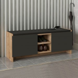 meg-GP042-0255,2-0 ΠΑΠΟΥΤΣΟΘΗΚΗ VERLY MEGAPAP ΧΡΩΜΑ SAPPHIRE OAK - ΑΝΘΡΑΚΙ 110X33,2X43ΕΚ.