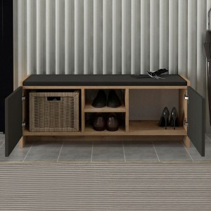 meg-GP042-0255,2-1 ΠΑΠΟΥΤΣΟΘΗΚΗ VERLY MEGAPAP ΧΡΩΜΑ SAPPHIRE OAK - ΑΝΘΡΑΚΙ 110X33,2X43ΕΚ.