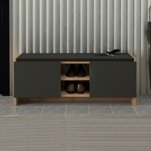 meg-GP042-0255,2-2 ΠΑΠΟΥΤΣΟΘΗΚΗ VERLY MEGAPAP ΧΡΩΜΑ SAPPHIRE OAK - ΑΝΘΡΑΚΙ 110X33,2X43ΕΚ.