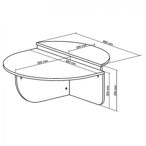 meg-GP042-0258,1-6 ΤΡΑΠΕΖΑΚΙ ΣΑΛΟΝΙΟΥ NILVIA MEGAPAP ΧΡΩΜΑ ΚΑΡΥΔΙ Ø85X35ΕΚ.