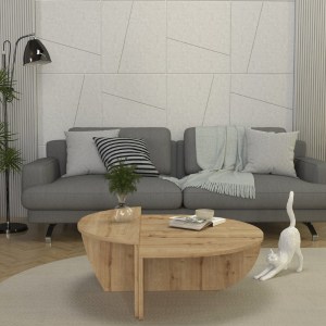 meg-GP042-0258,2-1 ΤΡΑΠΕΖΑΚΙ ΣΑΛΟΝΙΟΥ NILVIA MEGAPAP ΧΡΩΜΑ SAPPHIRE OAK Ø85X35ΕΚ.