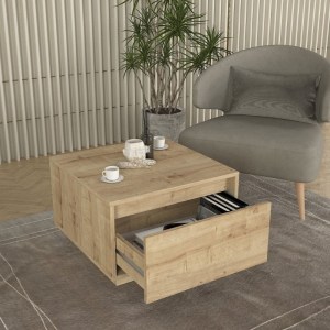 meg-GP042-0265,1-2 ΤΡΑΠΕΖΑΚΙ ΣΑΛΟΝΙΟΥ PURA MEGAPAP ΧΡΩΜΑ SAPPHIRE OAK 60X60X40ΕΚ.