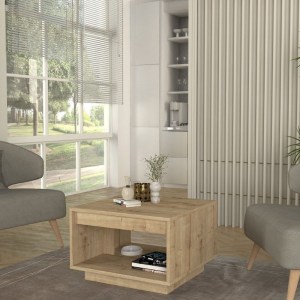 meg-GP042-0266,1-2 ΤΡΑΠΕΖΑΚΙ ΣΑΛΟΝΙΟΥ ONDA MEGAPAP ΧΡΩΜΑ SAPPHIRE OAK 60X60X40ΕΚ.