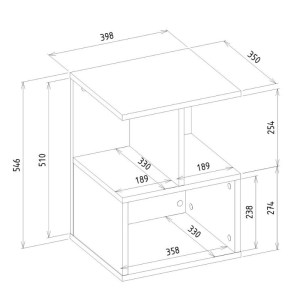 meg-GP042-0270,1-7 ΚΟΜΟΔΙΝΟ ENTIERO MEGAPAP ΧΡΩΜΑ SAPPHIRE OAK 39,8X35X54,6ΕΚ.