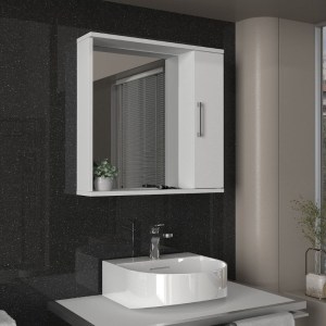 meg-GP042-0272,1-1 ΚΑΘΡΕΠΤΗΣ ΜΠΑΝΙΟΥ DEAL ΜEGAPAP ΧΡΩΜΑ ΛΕΥΚΟ 65X15,3X65ΕΚ.