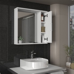 meg-GP042-0272,1-3 ΚΑΘΡΕΠΤΗΣ ΜΠΑΝΙΟΥ DEAL ΜEGAPAP ΧΡΩΜΑ ΛΕΥΚΟ 65X15,3X65ΕΚ.