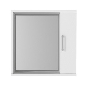 meg-GP042-0272,1-5 ΚΑΘΡΕΠΤΗΣ ΜΠΑΝΙΟΥ DEAL ΜEGAPAP ΧΡΩΜΑ ΛΕΥΚΟ 65X15,3X65ΕΚ.