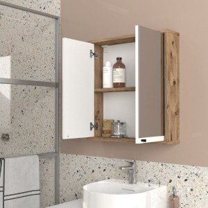 meg-GP042-0277,1-3 ΚΑΘΡΕΠΤΗΣ ΜΠΑΝΙΟΥ LILIAN ΜEGAPAP ΧΡΩΜΑ ATLANTIC PINE 59,6X14,6X65ΕΚ.
