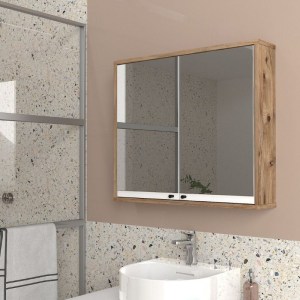 meg-GP042-0278,1-2 ΚΑΘΡΕΠΤΗΣ ΜΠΑΝΙΟΥ LILIAN ΜEGAPAP ΧΡΩΜΑ ATLANTIC PINE 75X14,6X65ΕΚ.