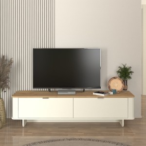 meg-GP042-0283,1-2 ΕΠΙΠΛΟ ΤΗΛΕΟΡΑΣΗΣ BOHEMA MEGAPAP ΧΡΩΜΑ IVORY - SEPET OAK 180X47X45,6ΕΚ.