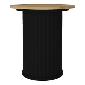 meg-GP042-0284,2-3 ΤΡΑΠΕΖΑΚΙ ΒΟΗΘΗΤΙΚΟ BOHEMA MEGAPAP ΧΡΩΜΑ ΜΑΥΡΟ - SEPET OAK Ø50X53,2ΕΚ.