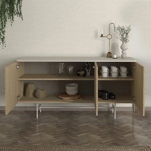 meg-GP042-0287,1-1 ΜΠΟΥΦΕΣ REBEL MEGAPAP ΧΡΩΜΑ ROTA OAK - SANDSTONE 150X45X76,5ΕΚ.