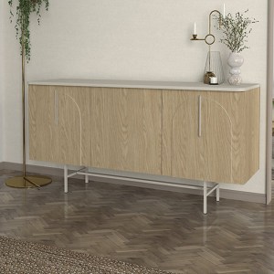 meg-GP042-0287,1-2 ΜΠΟΥΦΕΣ REBEL MEGAPAP ΧΡΩΜΑ ROTA OAK - SANDSTONE 150X45X76,5ΕΚ.