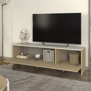 meg-GP042-0289,1-1 ΕΠΙΠΛΟ ΤΗΛΕΟΡΑΣΗΣ REBEL MEGAPAP ΧΡΩΜΑ ROTA OAK - SANDSTONE 150X35X45ΕΚ.