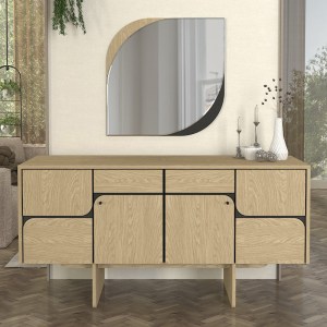 meg-GP042-0293,1-2 ΚΑΘΡΕΠΤΗΣ ΤΟΙΧΟΥ LAVA ΜEGAPAP ΧΡΩΜΑ ROTA OAK - ΑΝΘΡΑΚΙ 70X2,2X70ΕΚ.