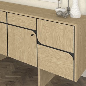 meg-GP042-0294,1-3 ΜΠΟΥΦΕΣ LAVA MEGAPAP ΧΡΩΜΑ ROTA OAK - ΑΝΘΡΑΚΙ 150X44,6X76ΕΚ.