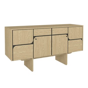 meg-GP042-0294,1-5 ΜΠΟΥΦΕΣ LAVA MEGAPAP ΧΡΩΜΑ ROTA OAK - ΑΝΘΡΑΚΙ 150X44,6X76ΕΚ.