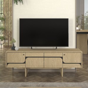 meg-GP042-0296,1-0 ΕΠΙΠΛΟ ΤΗΛΕΟΡΑΣΗΣ LAVA MEGAPAP ΧΡΩΜΑ ROTA OAK - ΑΝΘΡΑΚΙ 150X35X51,3ΕΚ.