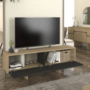 meg-GP042-0296,1-3 ΕΠΙΠΛΟ ΤΗΛΕΟΡΑΣΗΣ LAVA MEGAPAP ΧΡΩΜΑ ROTA OAK - ΑΝΘΡΑΚΙ 150X35X51,3ΕΚ.