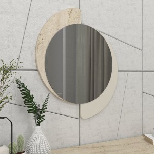 meg-GP042-0298,1-0 ΚΑΘΡΕΠΤΗΣ ΤΟΙΧΟΥ SEVILLA ΜEGAPAP ΧΡΩΜΑ SANDSTONE - TRAVERTINE 59,2X2,2X69ΕΚ.