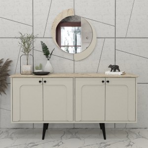 meg-GP042-0298,1-2 ΚΑΘΡΕΠΤΗΣ ΤΟΙΧΟΥ SEVILLA ΜEGAPAP ΧΡΩΜΑ SANDSTONE - TRAVERTINE 59,2X2,2X69ΕΚ.