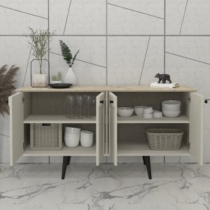 meg-GP042-0299,1-1 ΜΠΟΥΦΕΣ SEVILLA MEGAPAP ΧΡΩΜΑ SANDSTONE - TRAVERTINE 150X44,6X72,2ΕΚ.