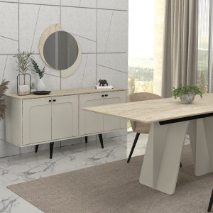 meg-GP042-0299,1-4 ΜΠΟΥΦΕΣ SEVILLA MEGAPAP ΧΡΩΜΑ SANDSTONE - TRAVERTINE 150X44,6X72,2ΕΚ.